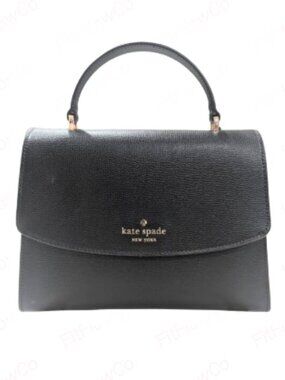 Kate Spade Black Saffiano Leather Top Handle Crossbody Satchel NWOT